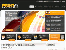 Tablet Screenshot of print-centrum.sk