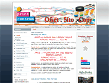 Tablet Screenshot of print-centrum.cz